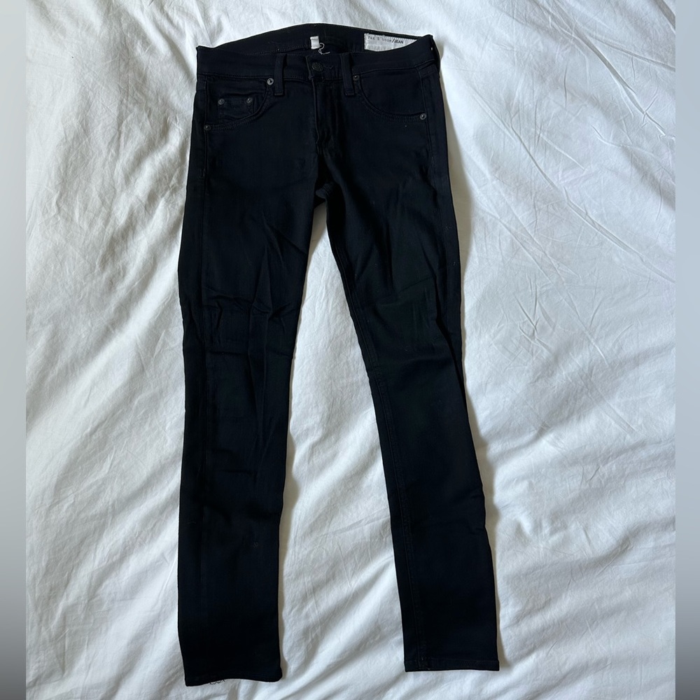 Rag and bone black skinny jeans
